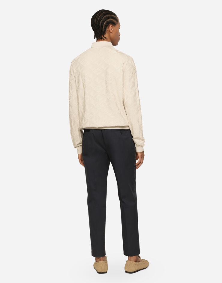 Stretch cotton pants - 3