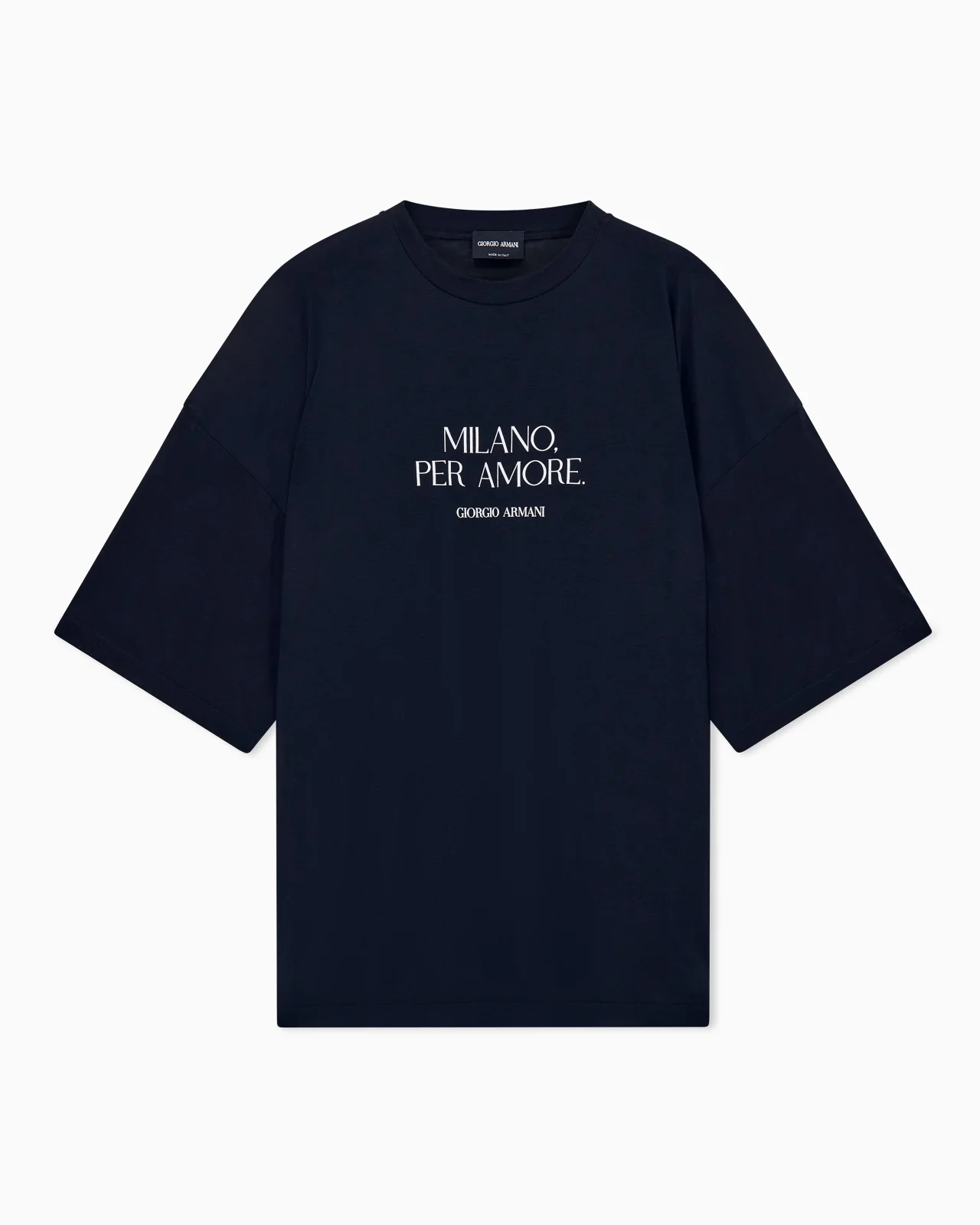T-SHIRT OVERSIZED LIGHTWEIGHT JERSEY PLACED PRINT - 1