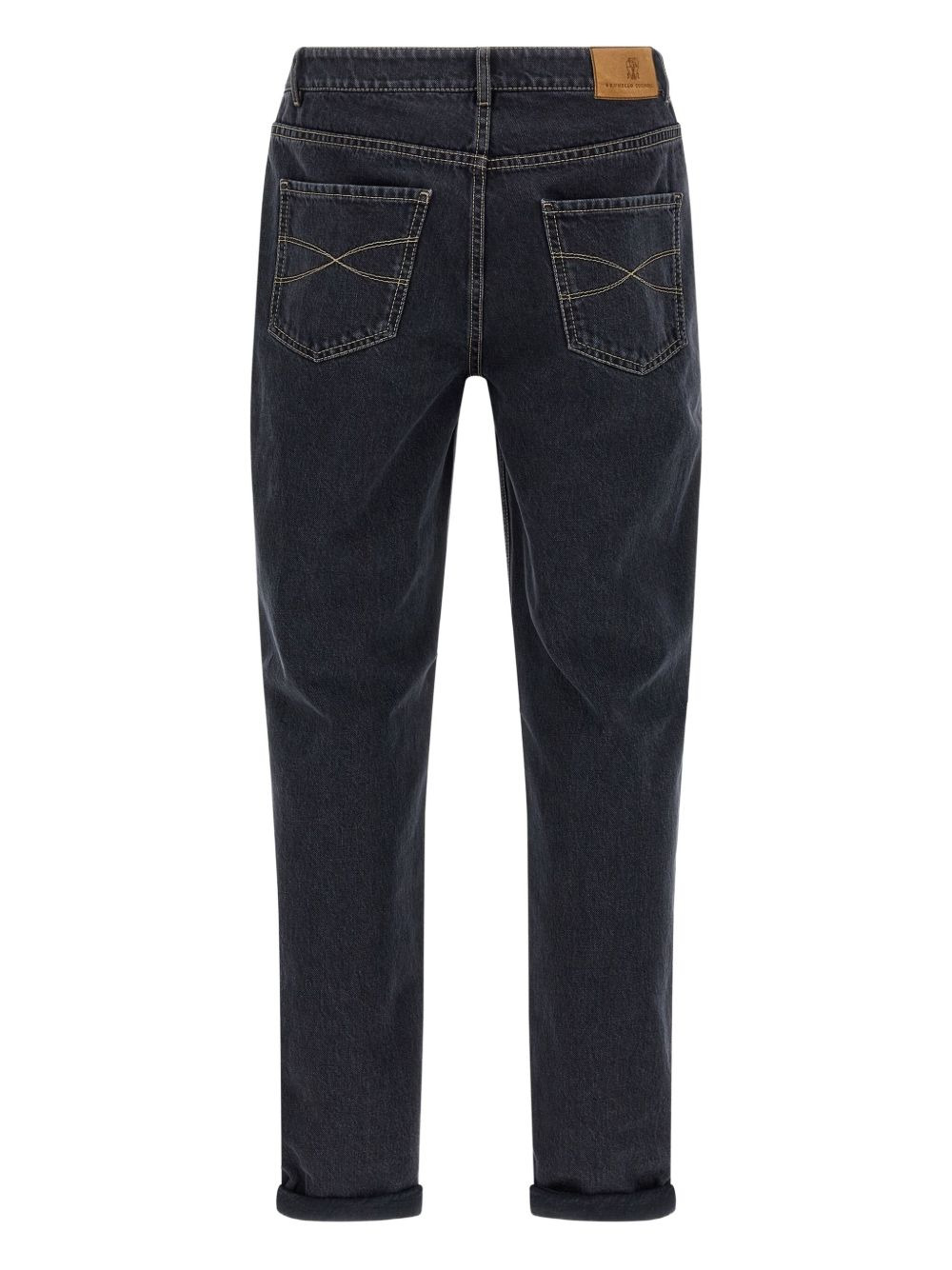 logo-patch straight-leg jeans - 2