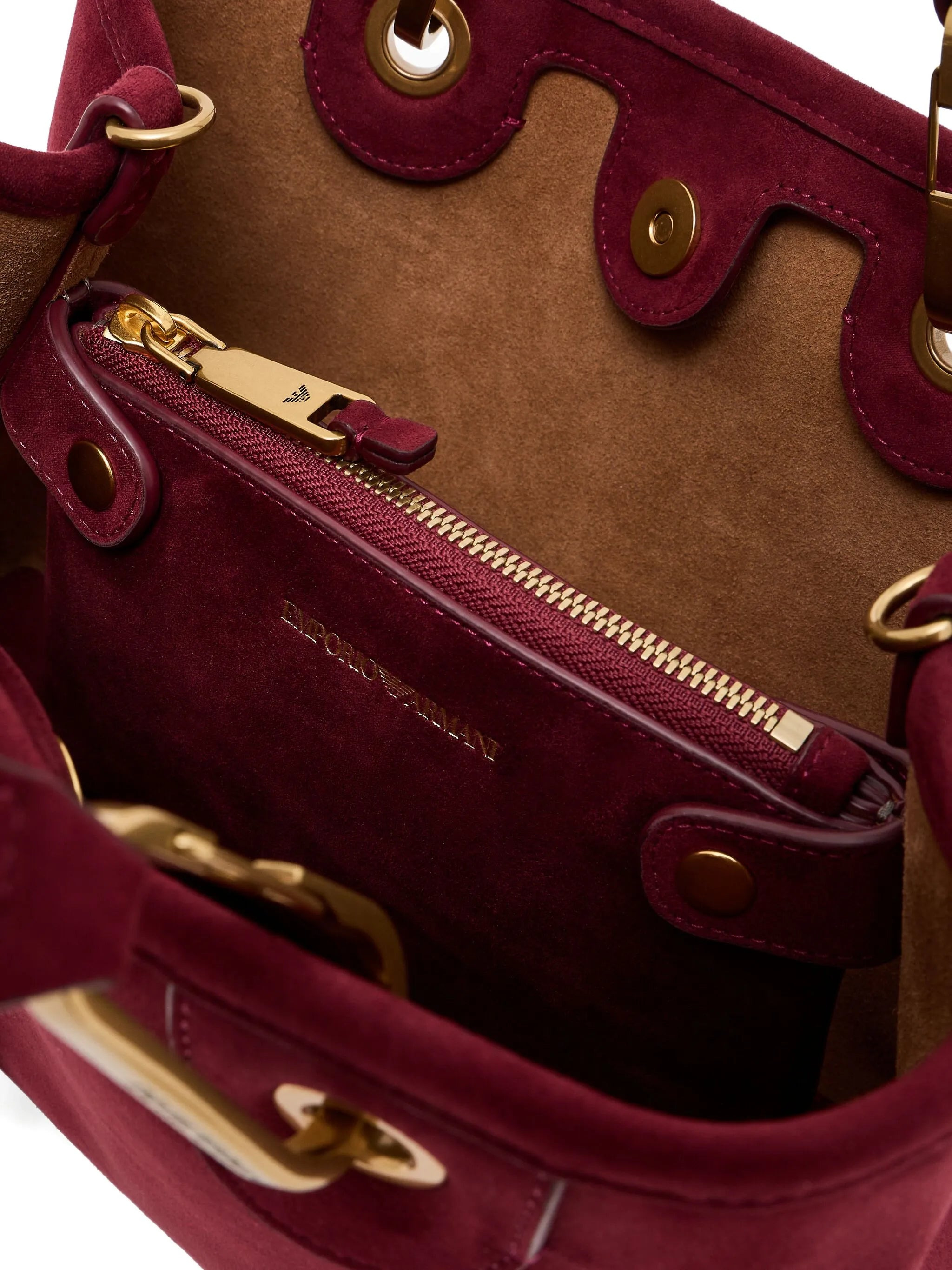 Emporio Armani Top-handle Gold-tone Detail Tote Bag - 6