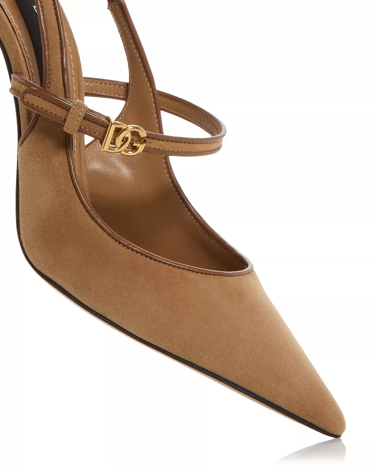 Women's Suede & Leather Slingbacks - 5