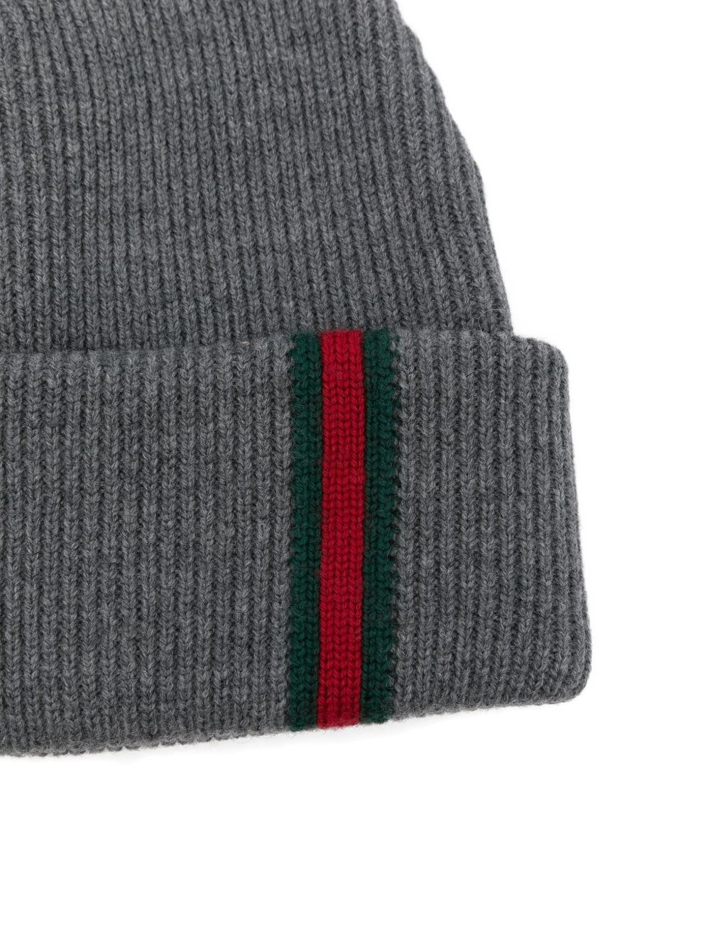 Web detail wool beanie - 3