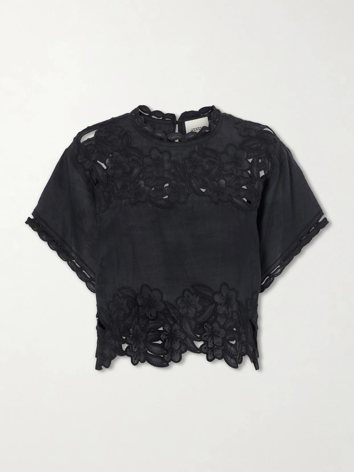 Relda Cut-out Ramie Blouse - 1