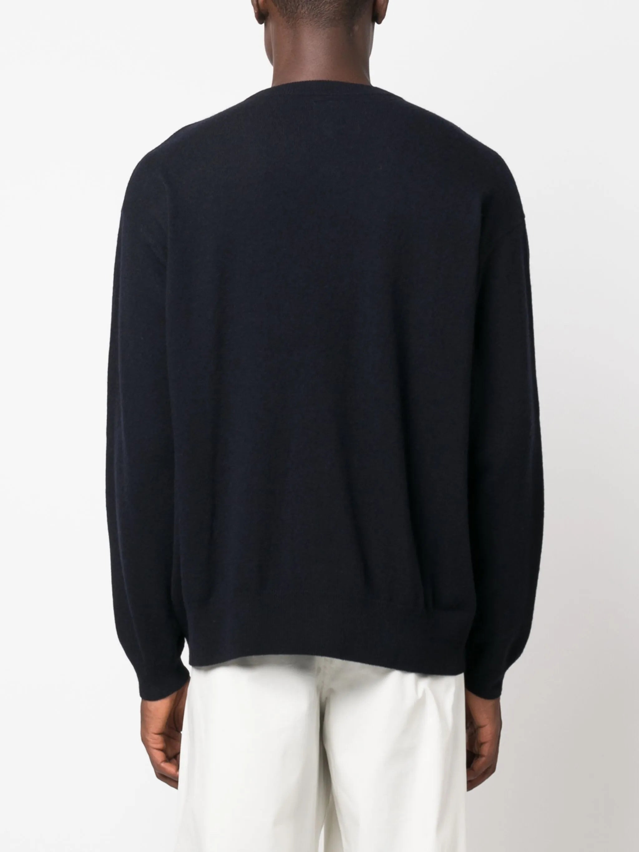 Emporio Armani Logo-patch Fine-knit Jumper - 3