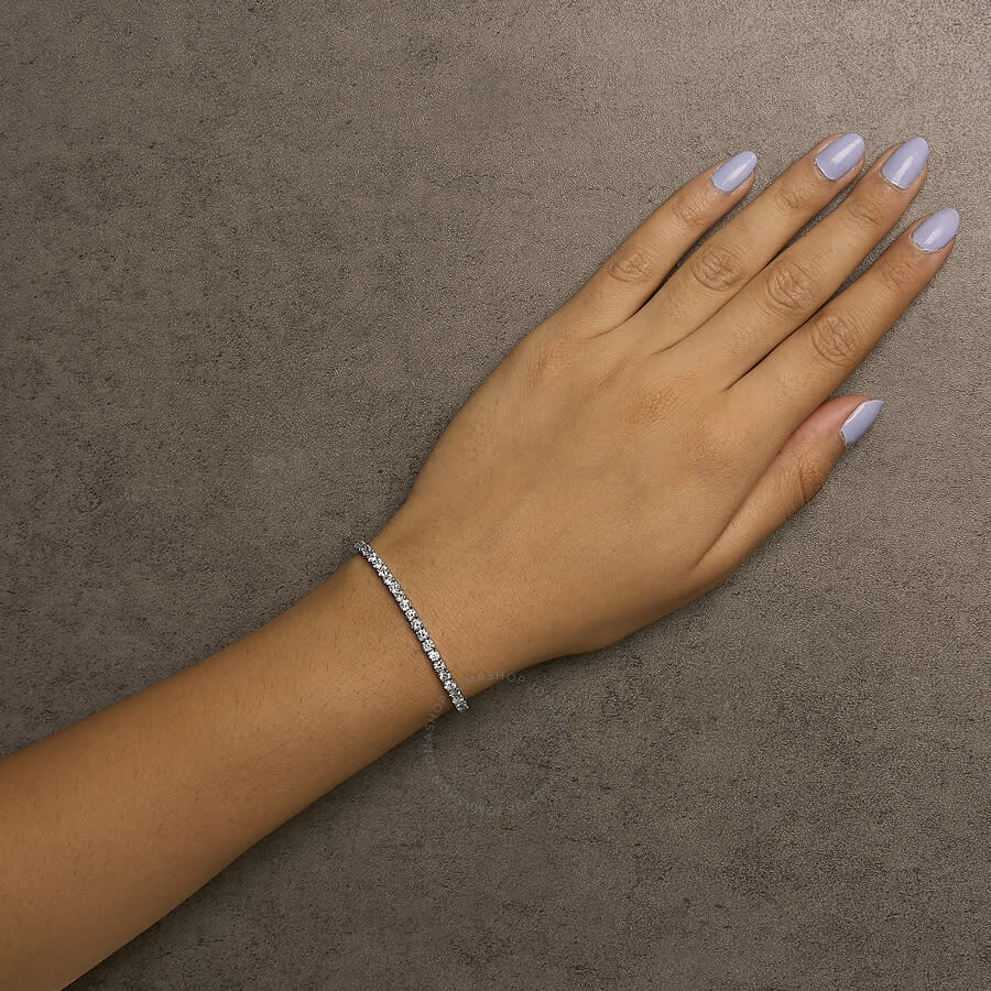 Haus Of Brilliance - Haus of Brilliance 14K White Gold 6.00 Cttw Lab Grown Diamond Classic Tennis Bracelet - 7.25" - 5