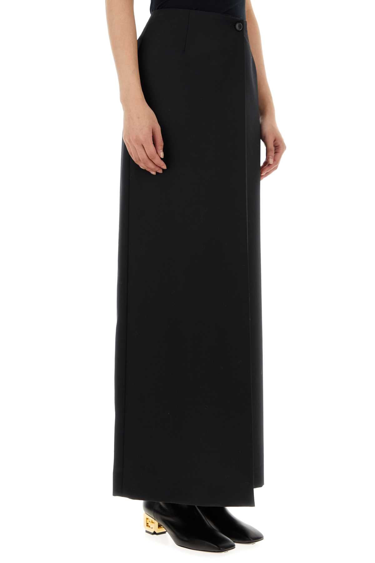 Givenchy Women Black Wool Blend Skirt - 3