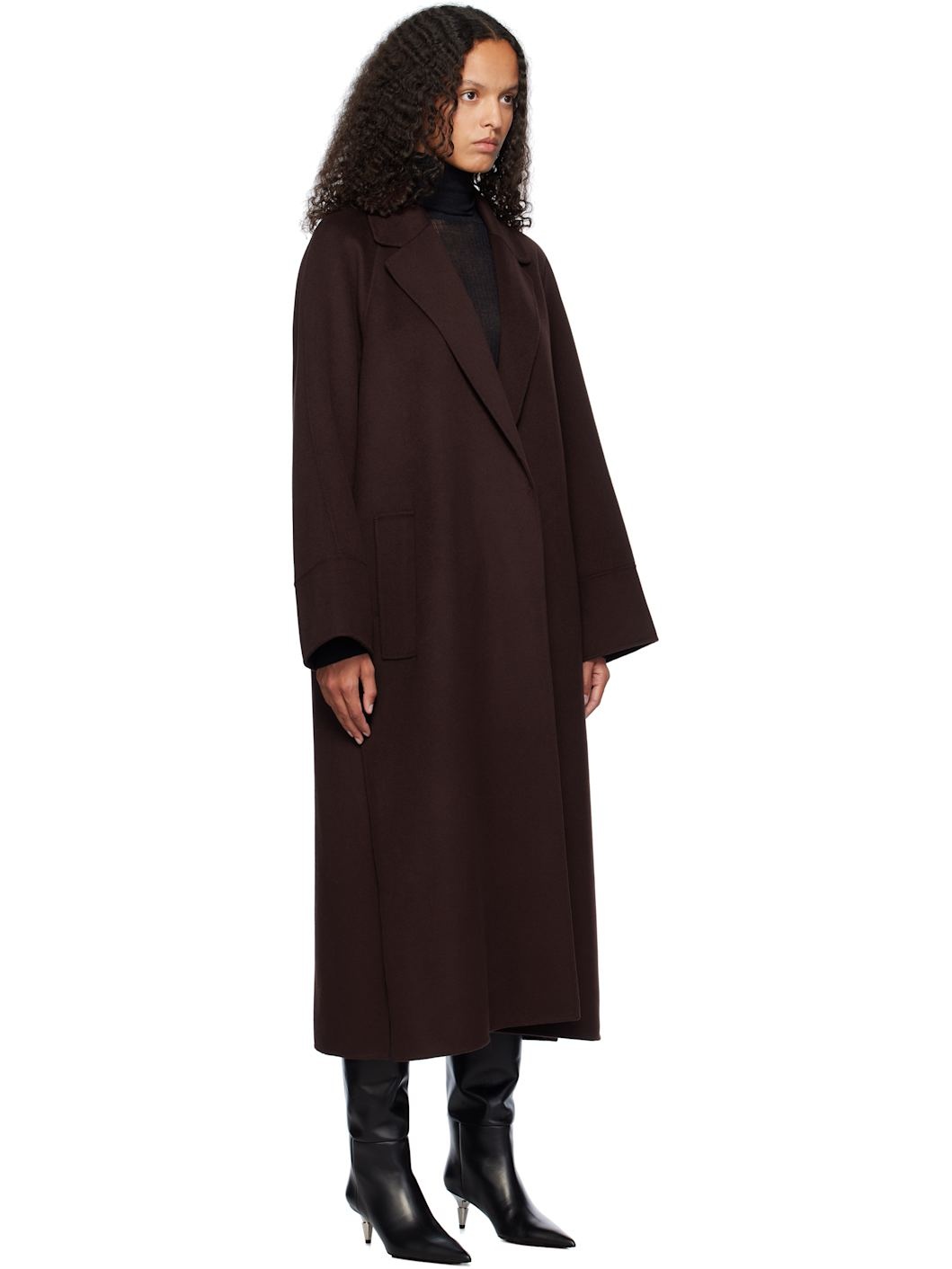 【Max Mara 】バーガンディ Agata コート Max Mara Burgundy Agata Coat | REVERSIBLE