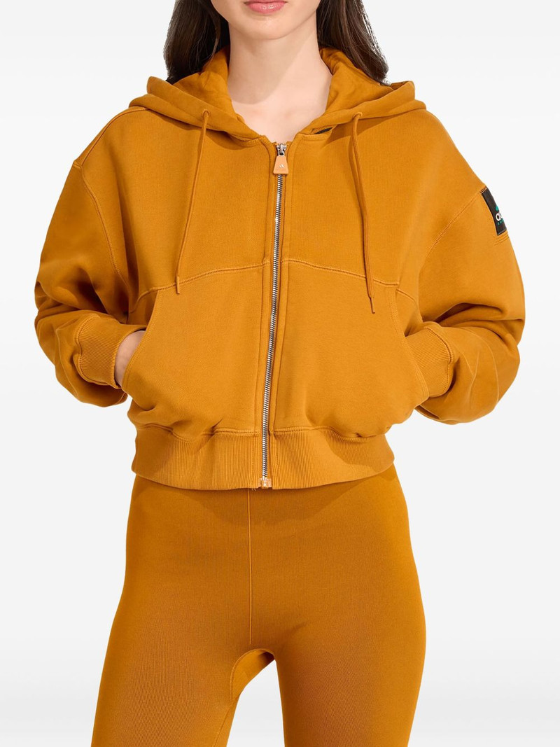 adidas zip-up logo-patch hoodie outlook