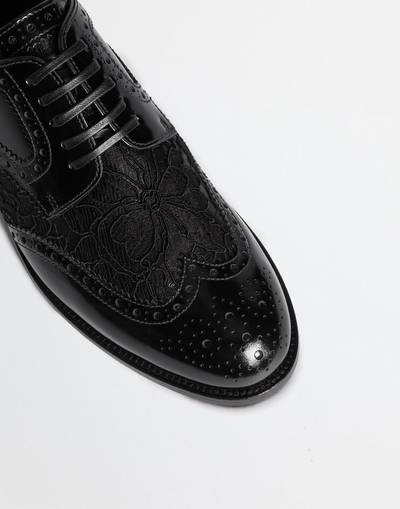 Dolce & Gabbana Leather derby shoe with lace detail outlook