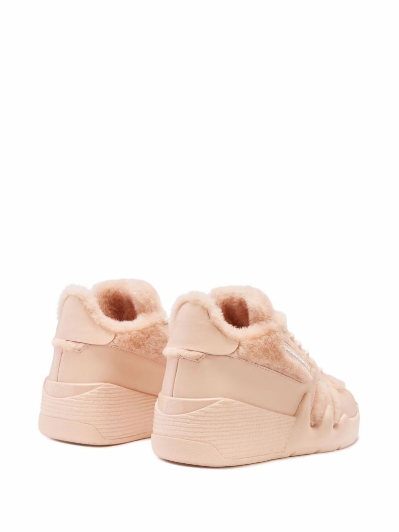 Talon shearling-lined mid-top trainers - 3