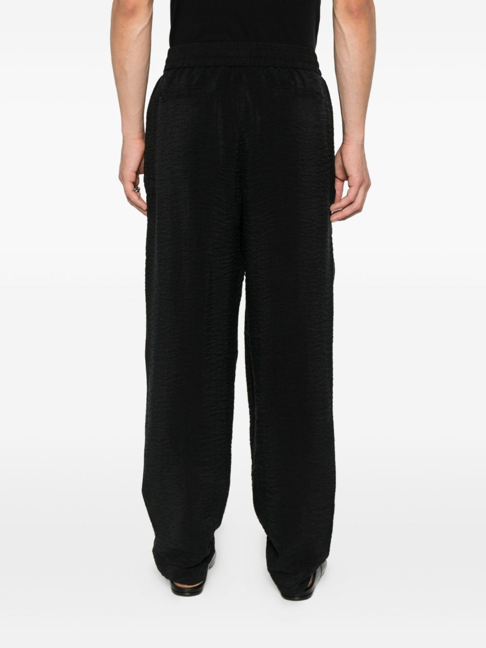 elastic-waistband trousers - 4