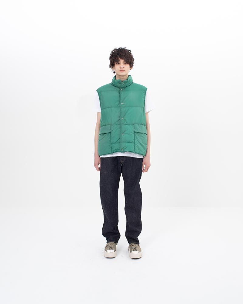 visvim WALKER DOWN VEST GREEN | REVERSIBLE