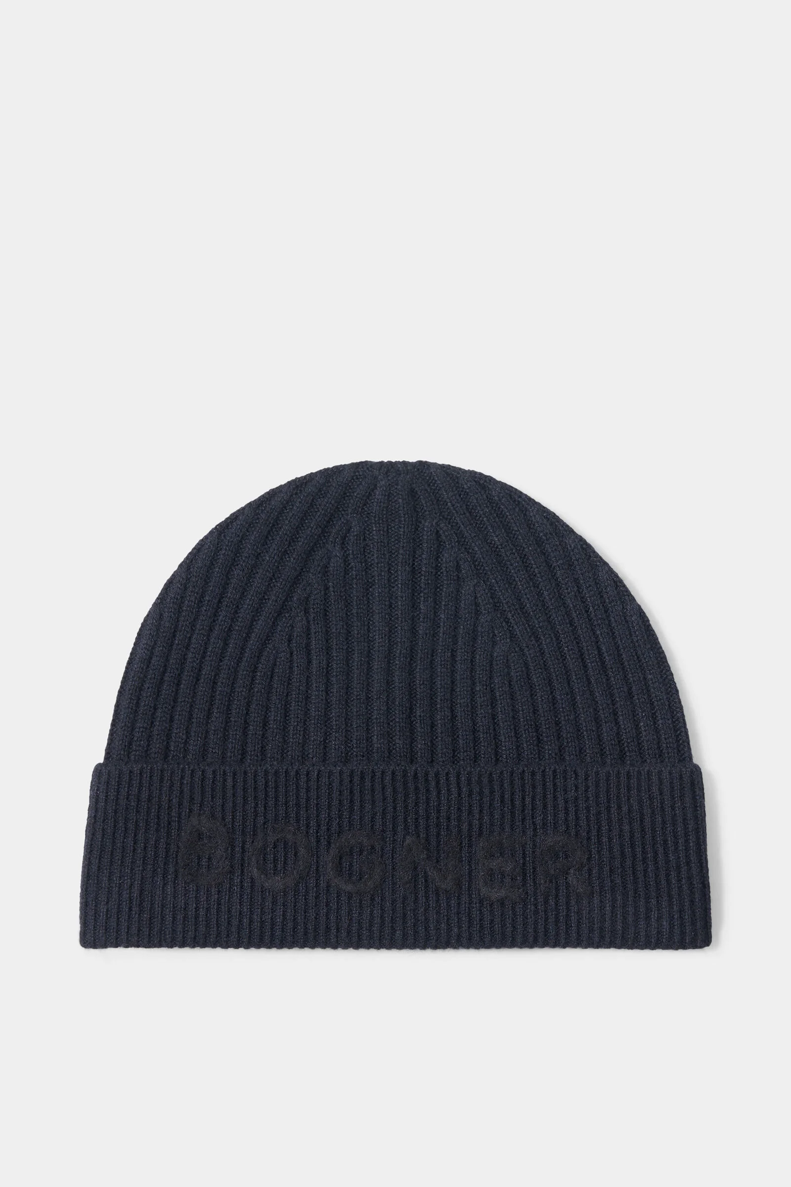 Rio knitted cashmere hat in Navy - 1