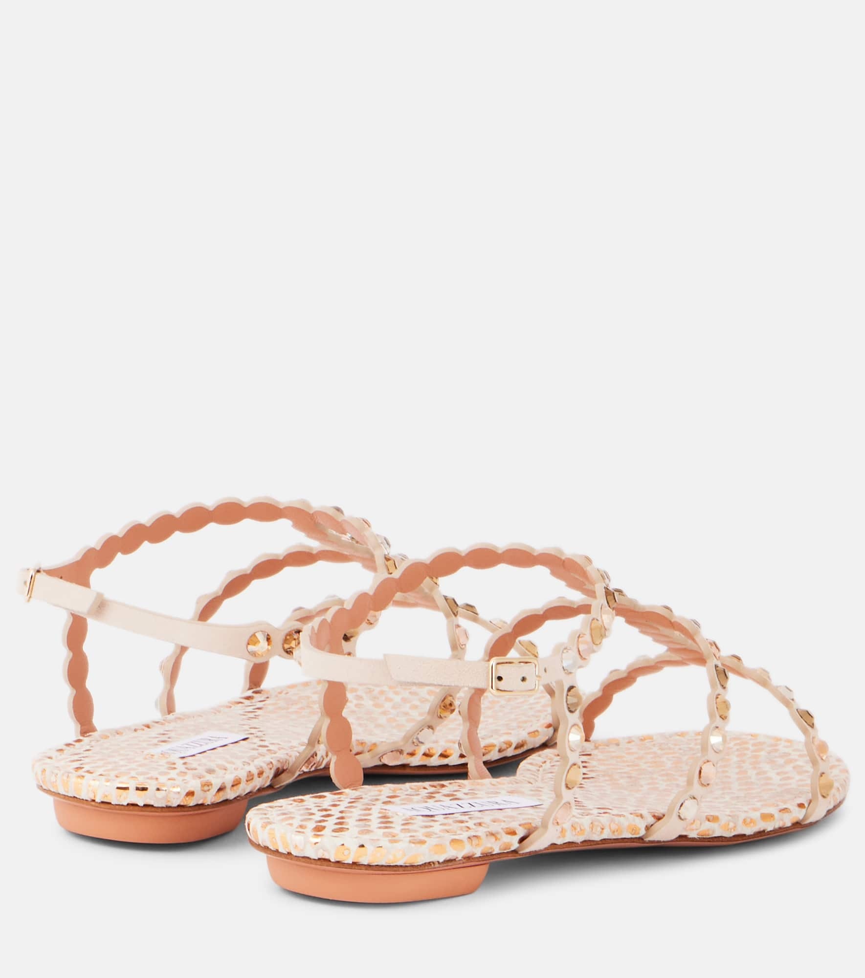 Tequila embellished leather sandals - 2