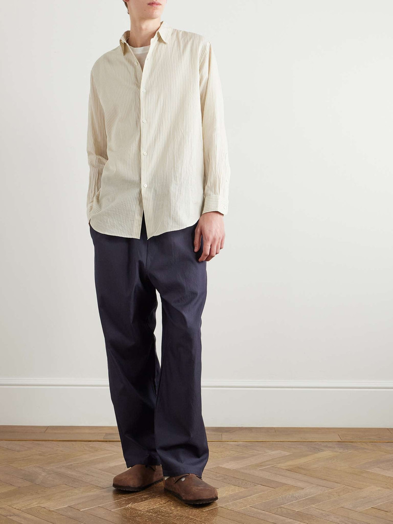 KAPTAIN SUNSHINE Traveller Easy Cotton and Silk-Blend Drawstring Trousers outlook