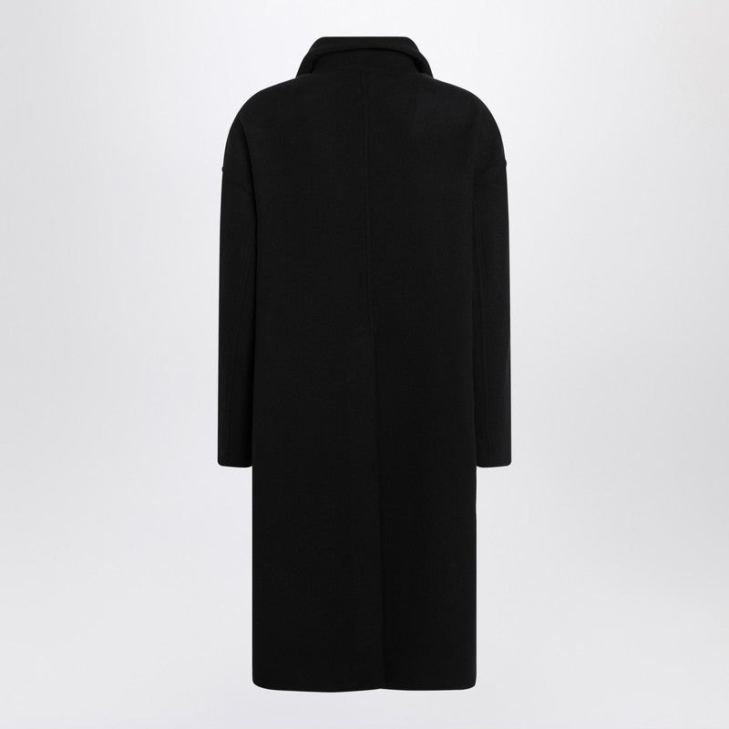 Rick Owens Black Wool Coat Men - 2