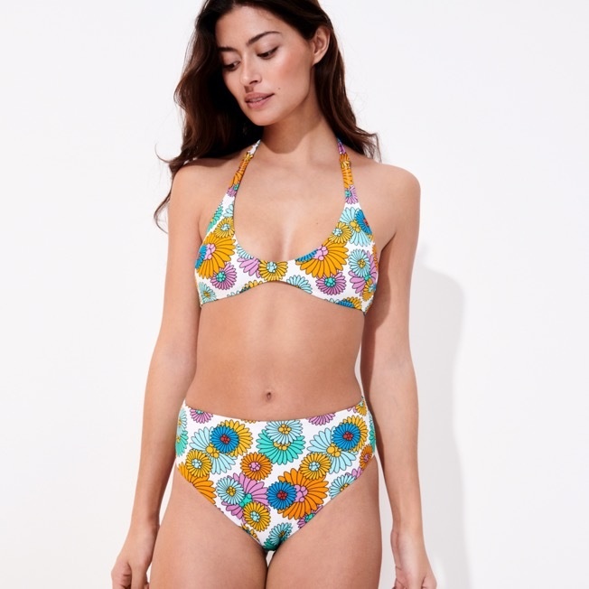 Women High-Waisted Bikini Bottom Marguerites - 2