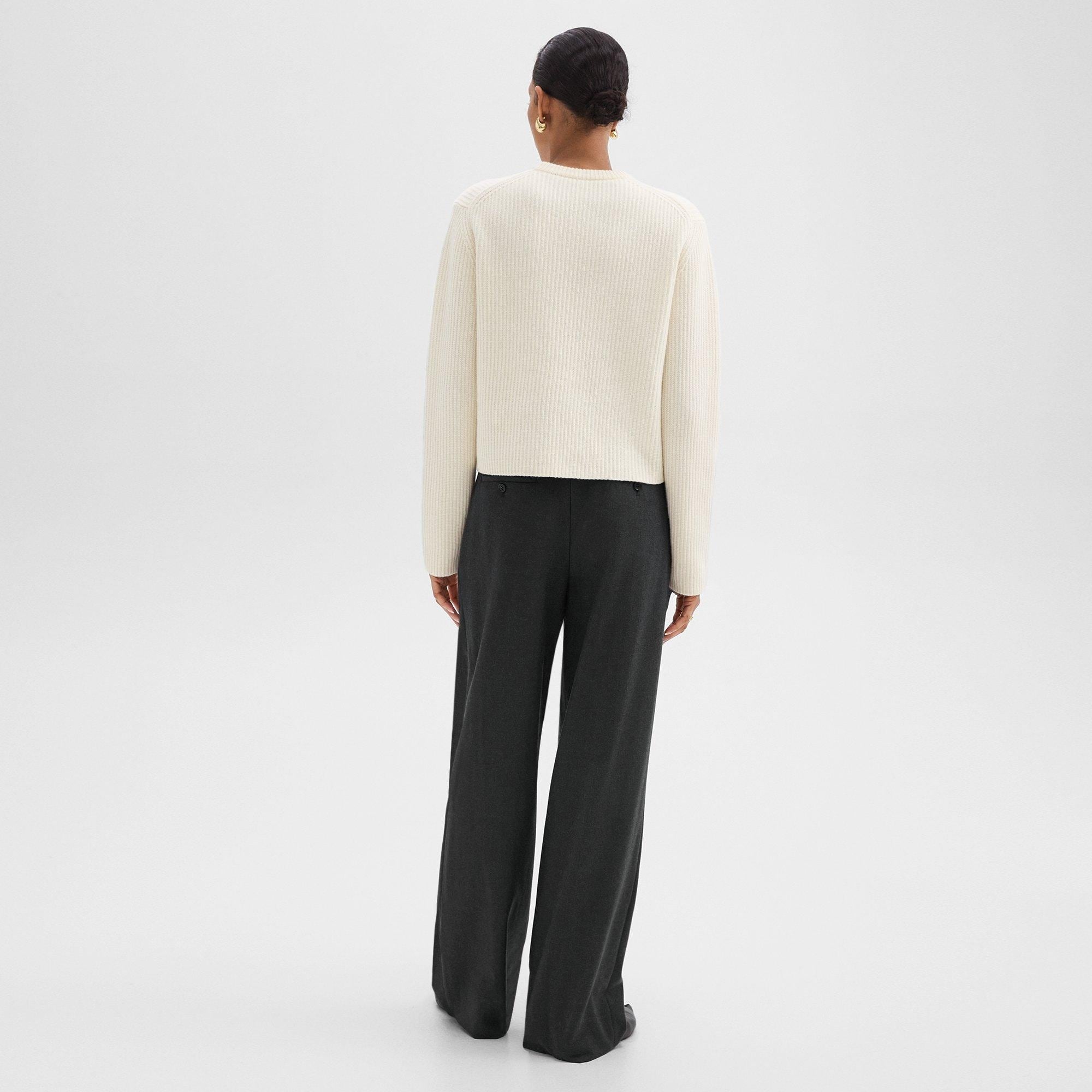 Double Pleat Pant in Sleek Flannel - 4