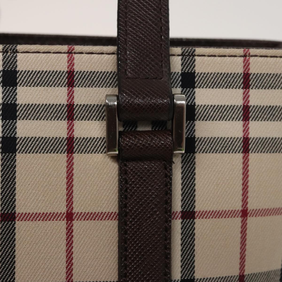 Burberry Nova Check Tote Bag Canvas Beige - 16