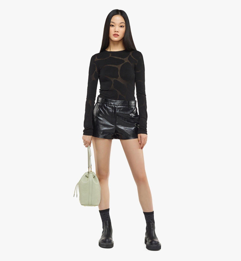 MCM Dessau Drawstring In Embossed Monogram Leather outlook