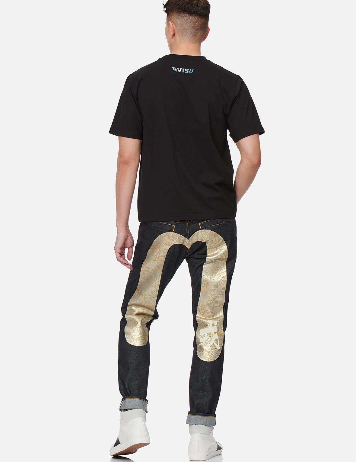 Grains-pattern Daicock Carrot Fit Jeans #2017 - 3