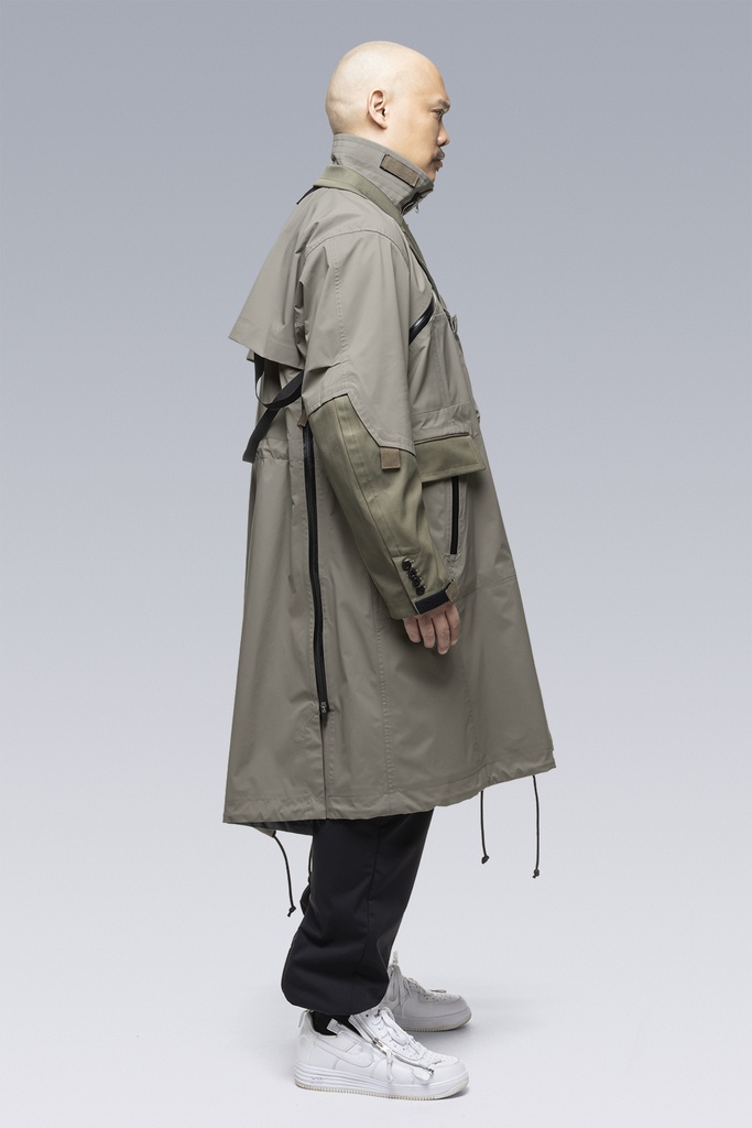 SAC-J2760 sacai / ACRONYM Trench Coat Alpha Green