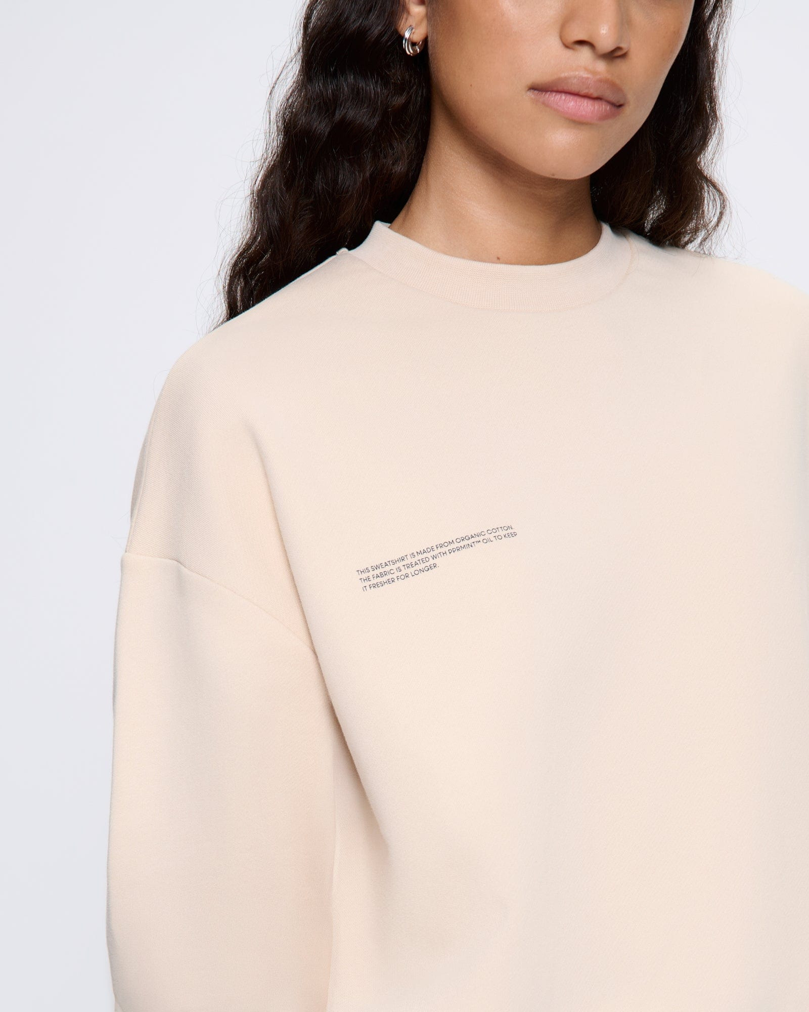 Womens 365 Midweight Sweatshirt - Sand - 4