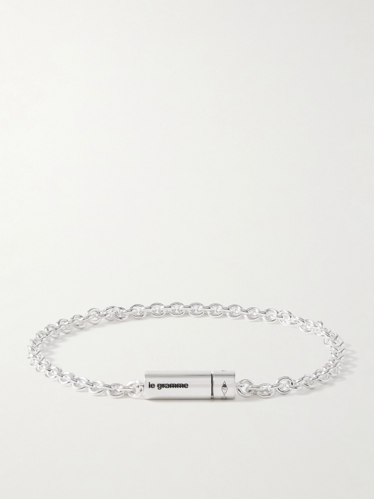 11g Recycled Sterling Silver Chain Bracelet Silver - 1