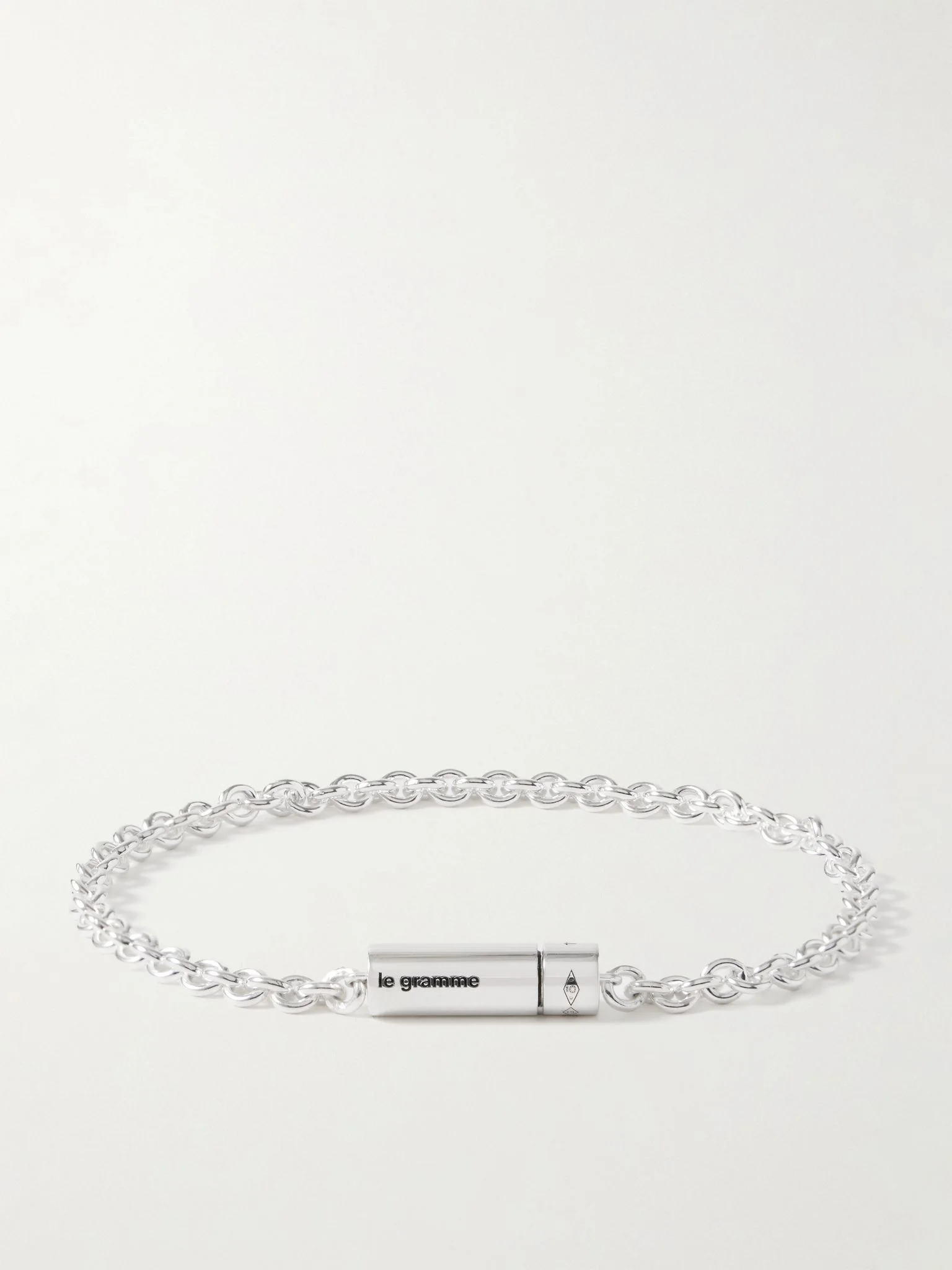 11g Recycled Sterling Silver Chain Bracelet Silver - 1