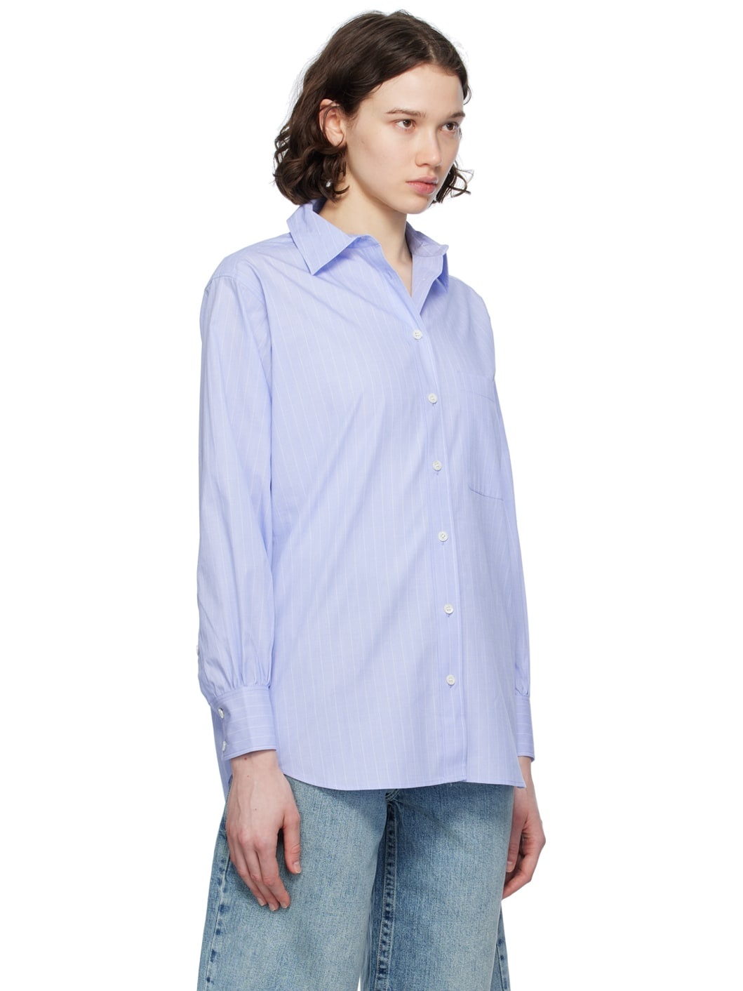 Blue 'The Borrowed Pocket' Shirt - 2