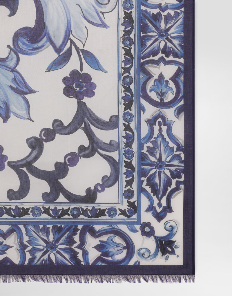Dolce & Gabbana Majolica-print cotton sarong outlook