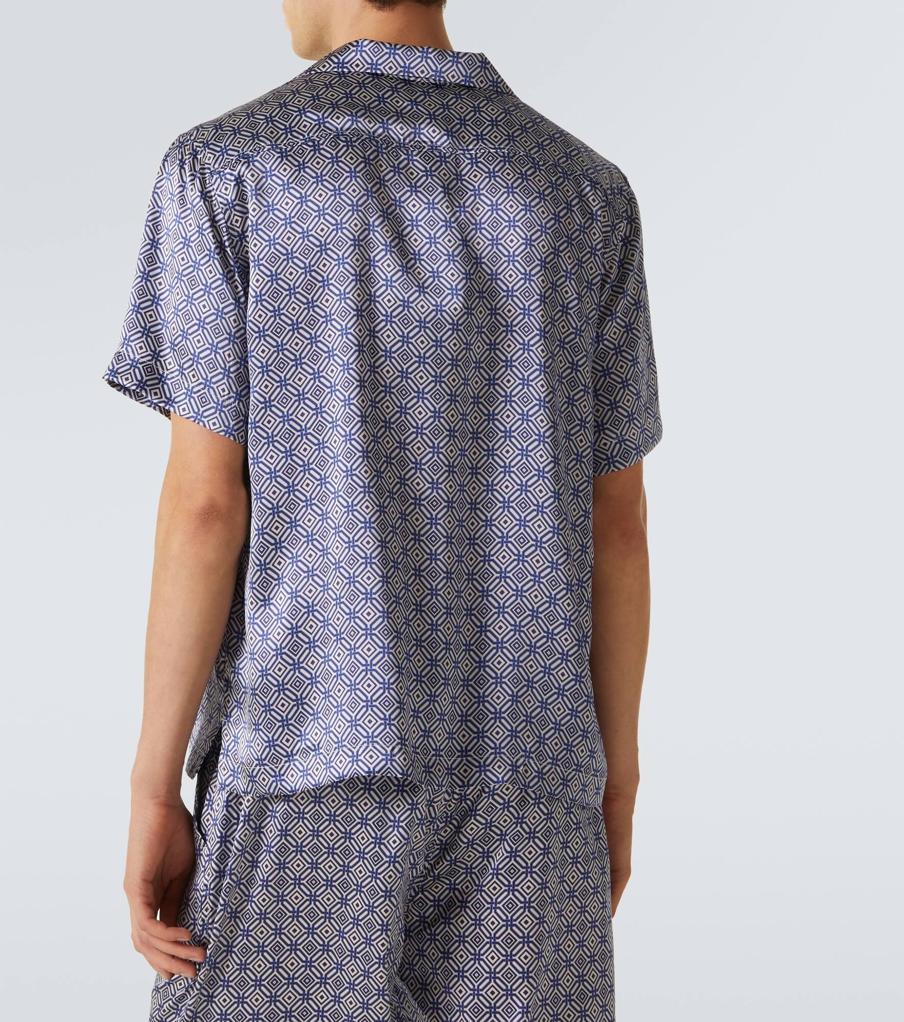 Roberto printed silk bowling shirt - 4