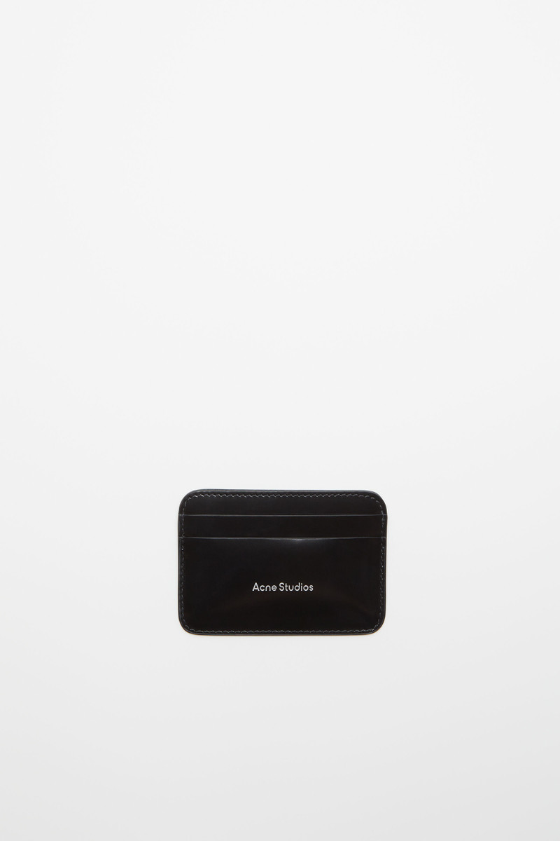 Leather card holder - Black 1