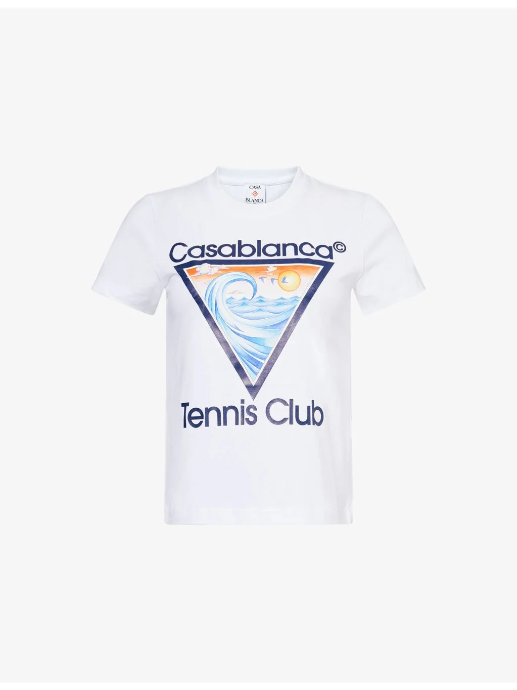Tennis Club Icon Round-Neck Stretch-Cotton T-Shirt - 1