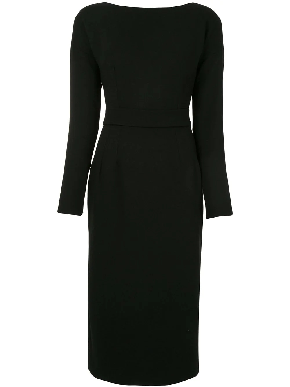 fitted midi dress - 1