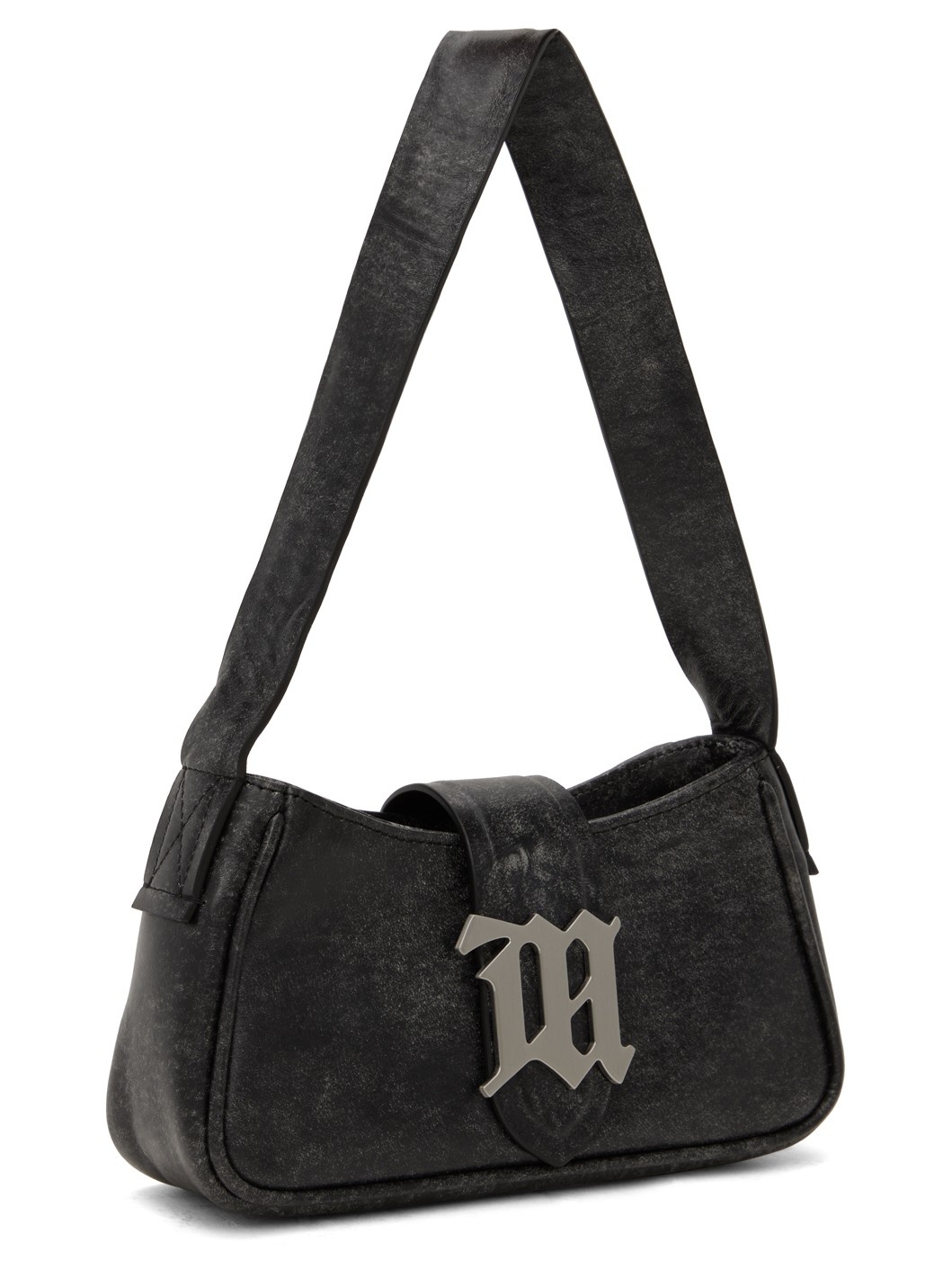 Gray Leather Mini Bag - 2