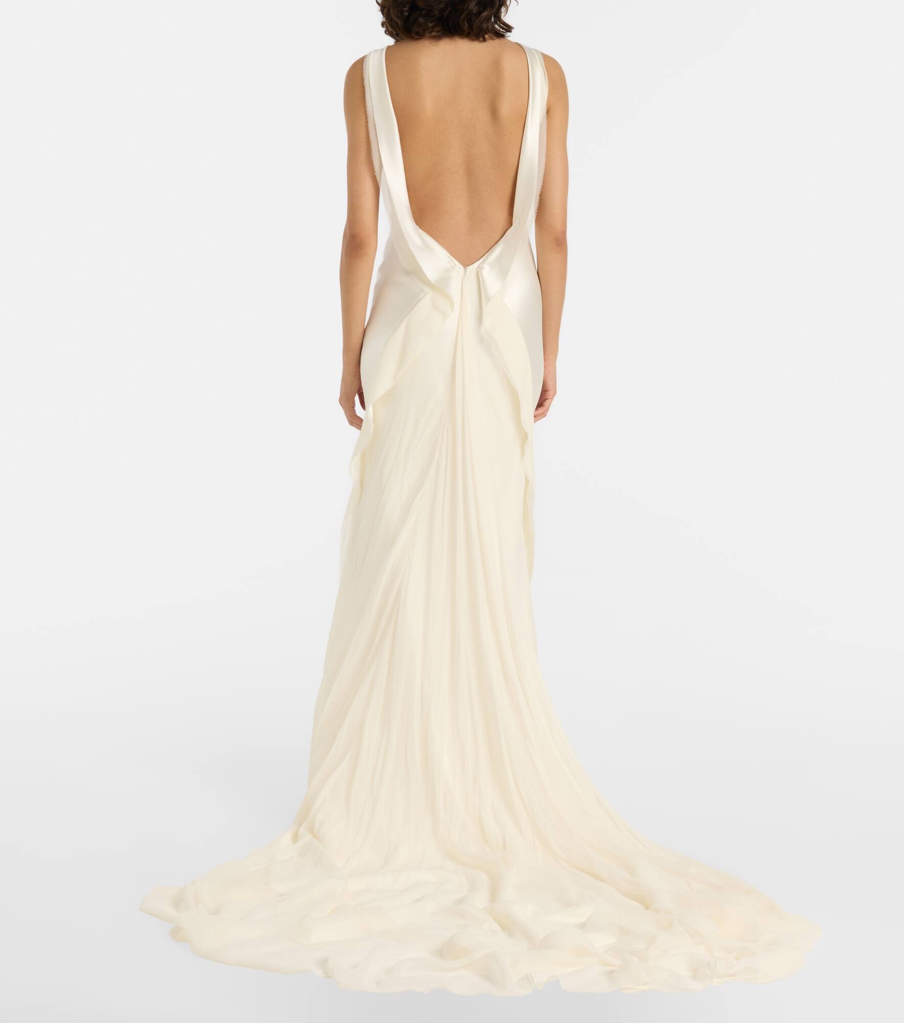Bridal Arlo wool and silk gown - 3