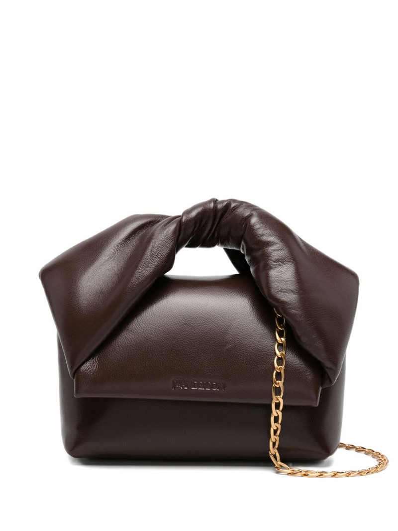 knotted leather tote bag 1