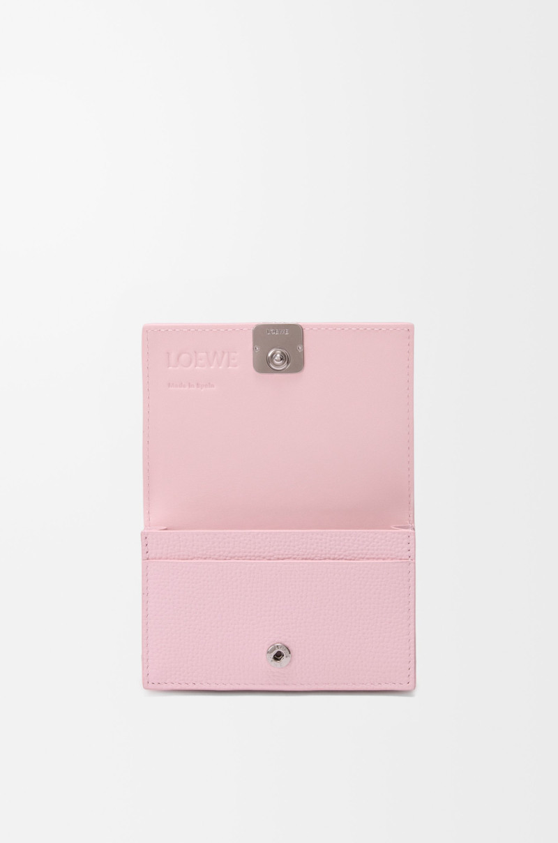 Loewe Anagram business cardholder in pebble grained calfskin outlook