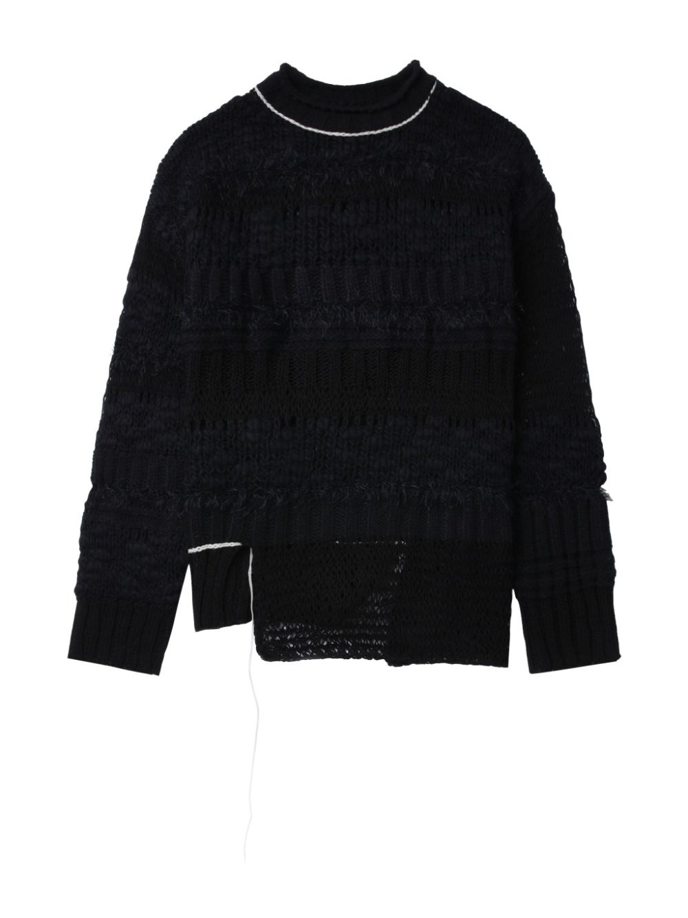 contrast-stitching jumper - 1