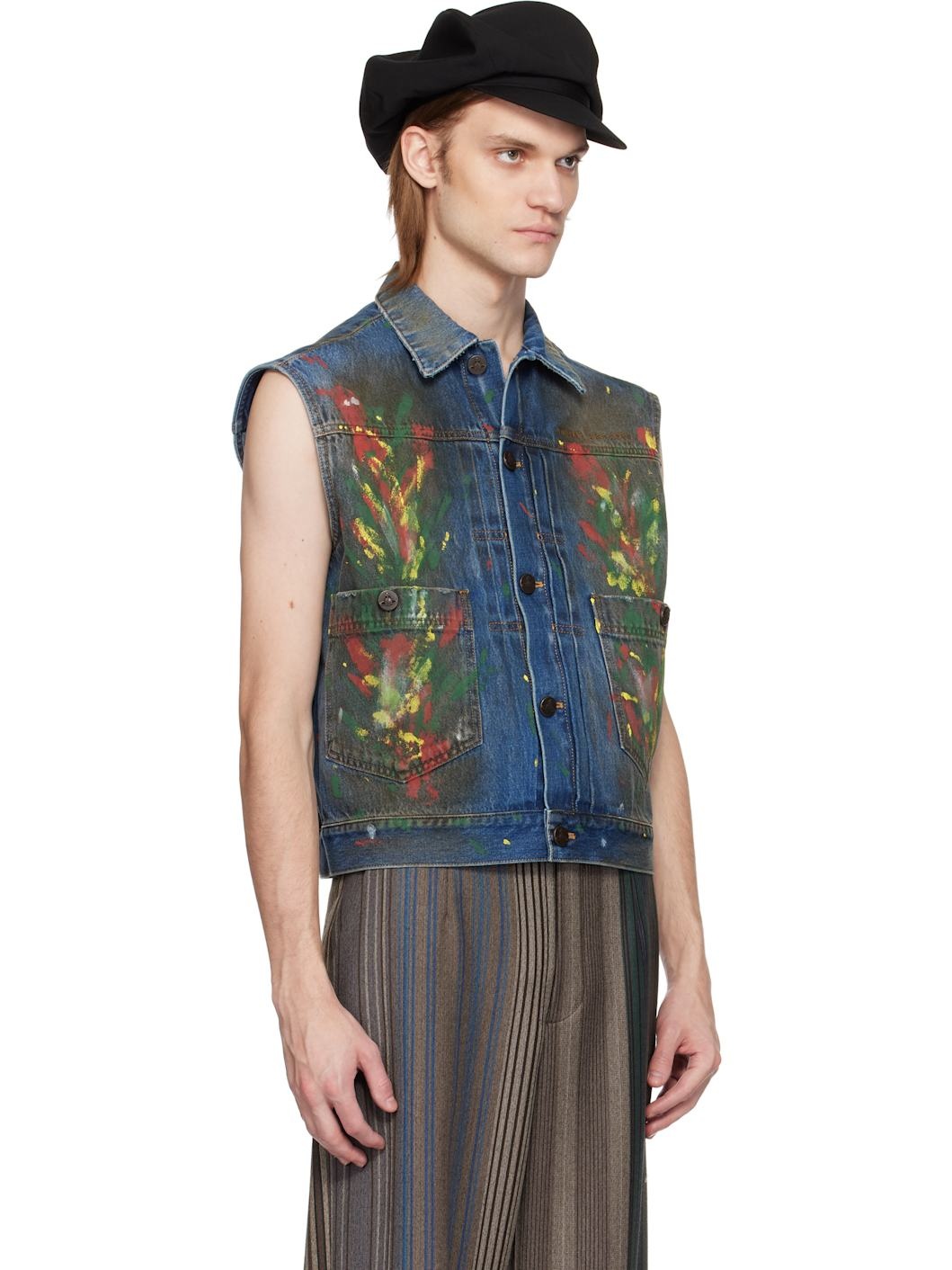 Blue Marlene Denim Vest - 2