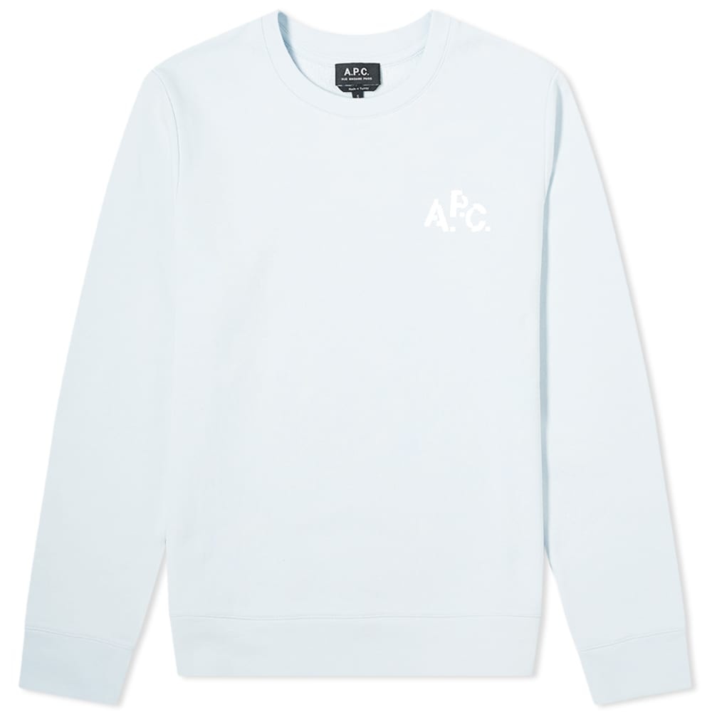 A.P.C. Pixel Logo Crew Sweat - END. Exclusive - 1