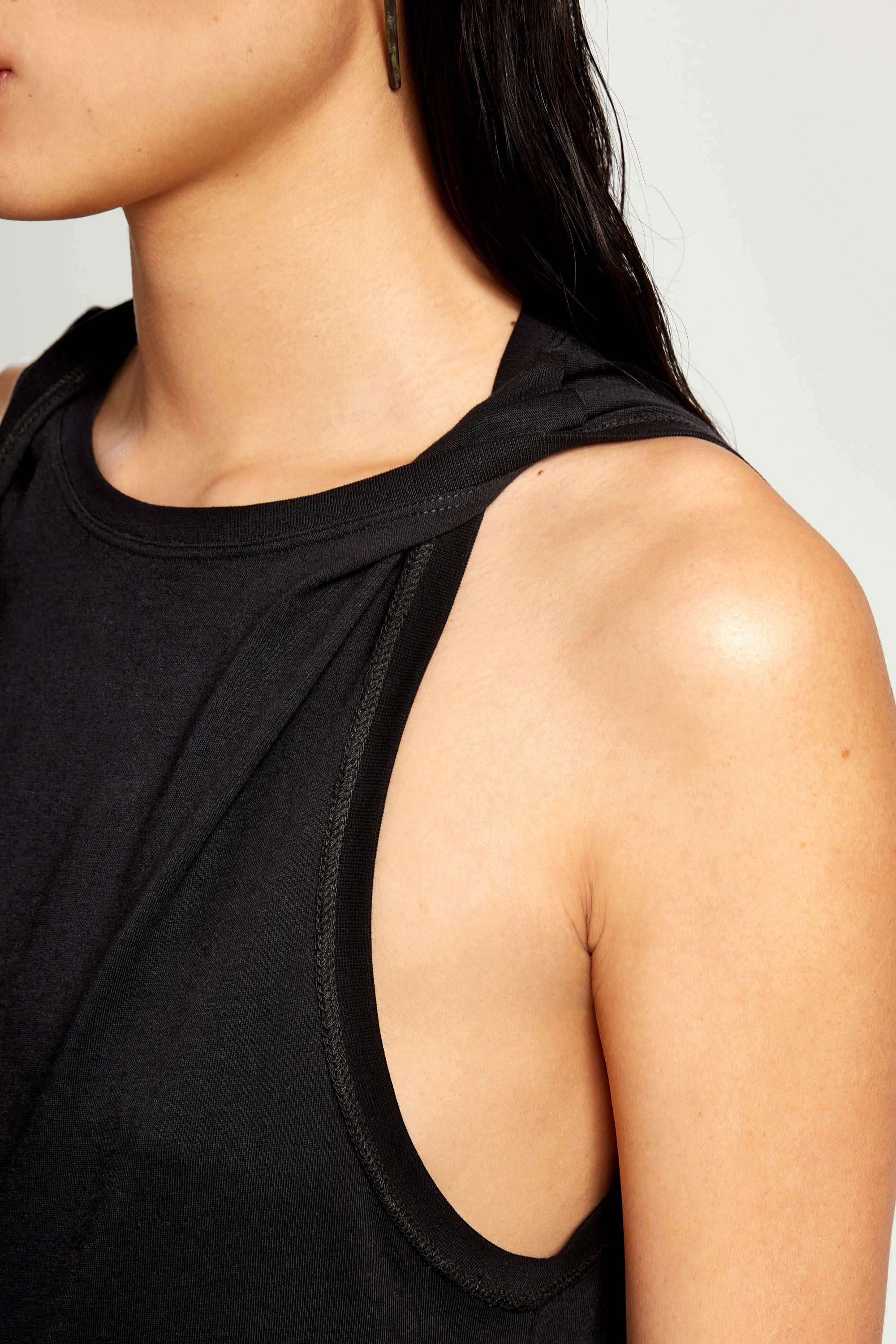 Twisted Shoulder Tank Top - 4
