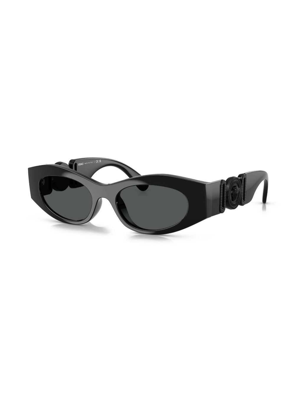 engraved-Medusa plaque sunglasses - 2