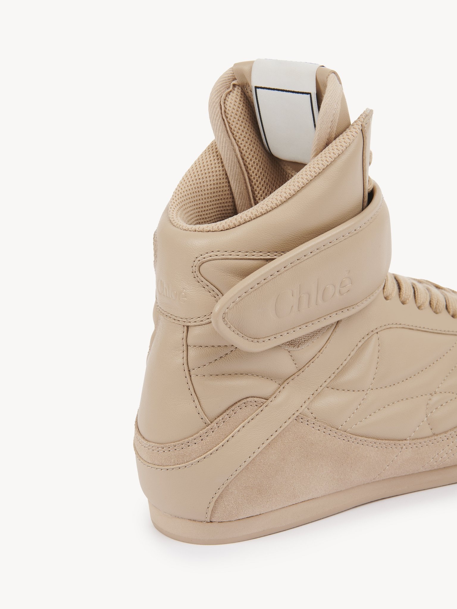 【関税込み】Chloe ホワイト＆ベージュ Chloe Kick スニーカー Chloé Kick Sneaker in Cloudy cream | Chloé HK
