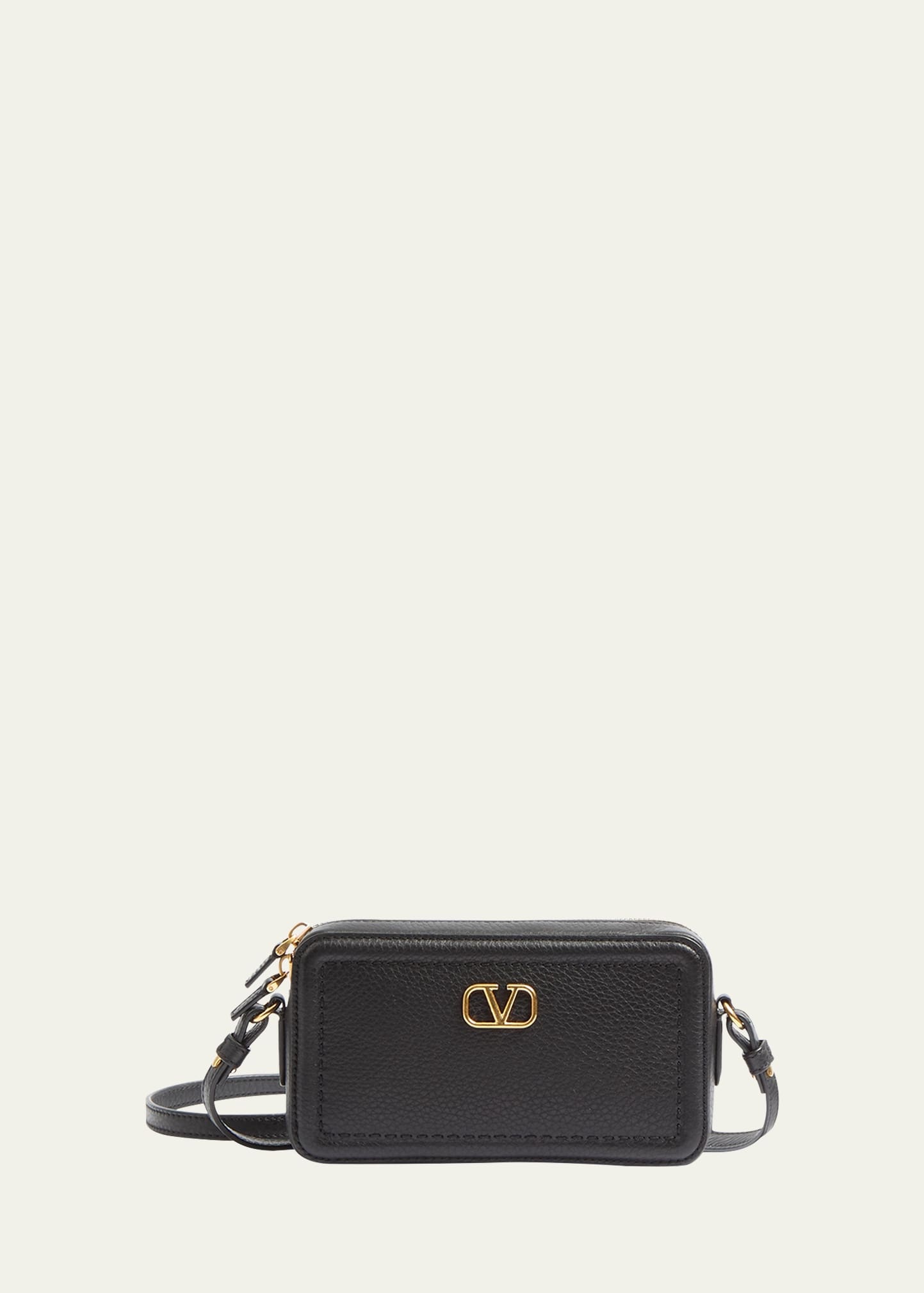 Alltime Mini Leather Camera Crossbody Bag - 1