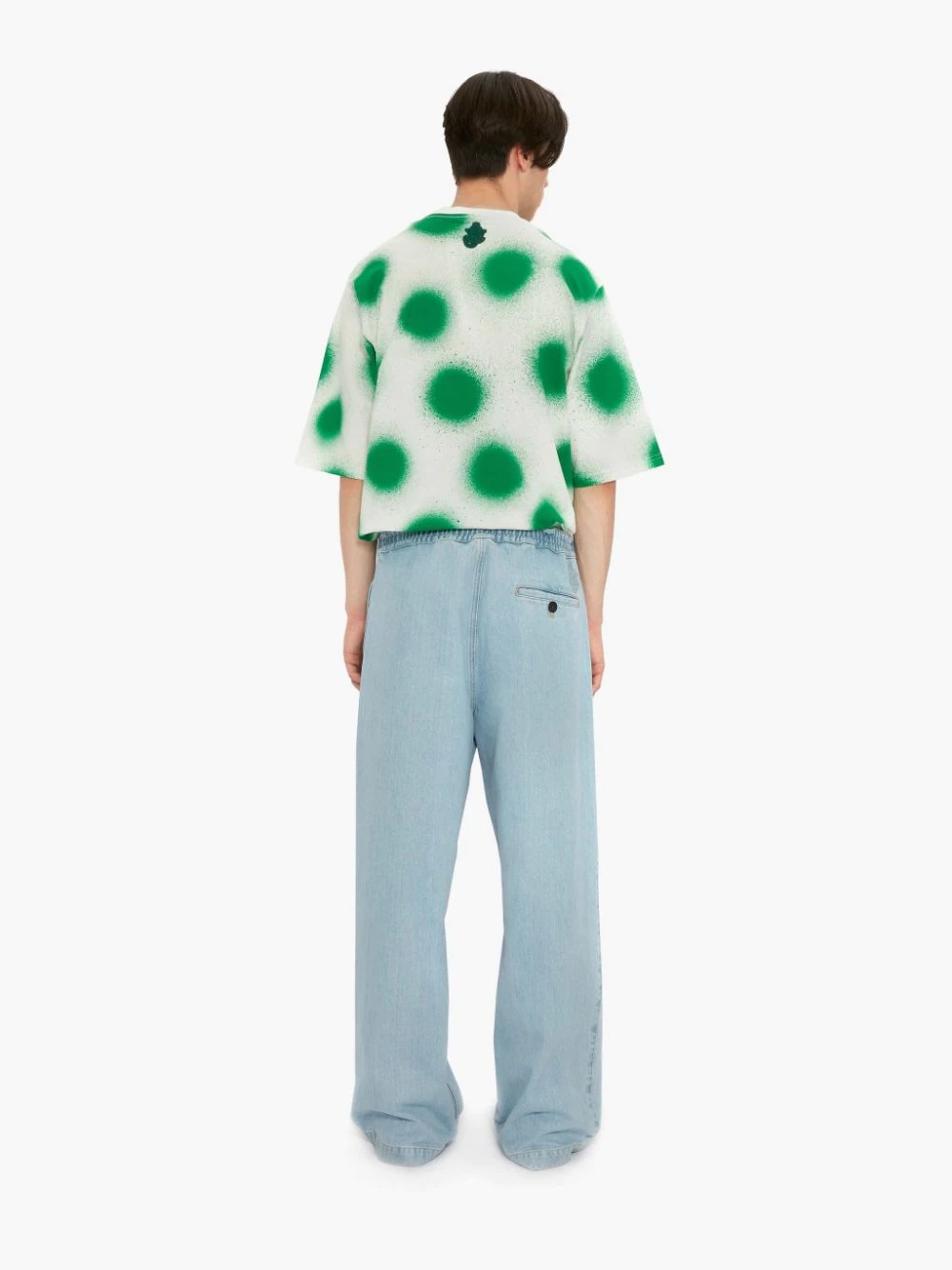 1 MONCLER X JW ANDERSON BLEACHED DENIM LONG TROUSERS - 4