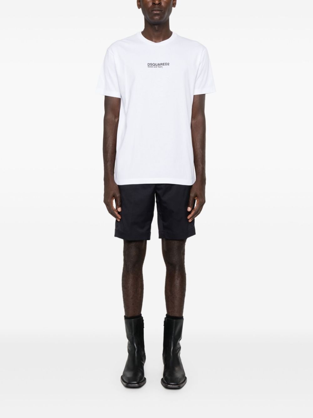 logo-print cotton T-shirt - 2