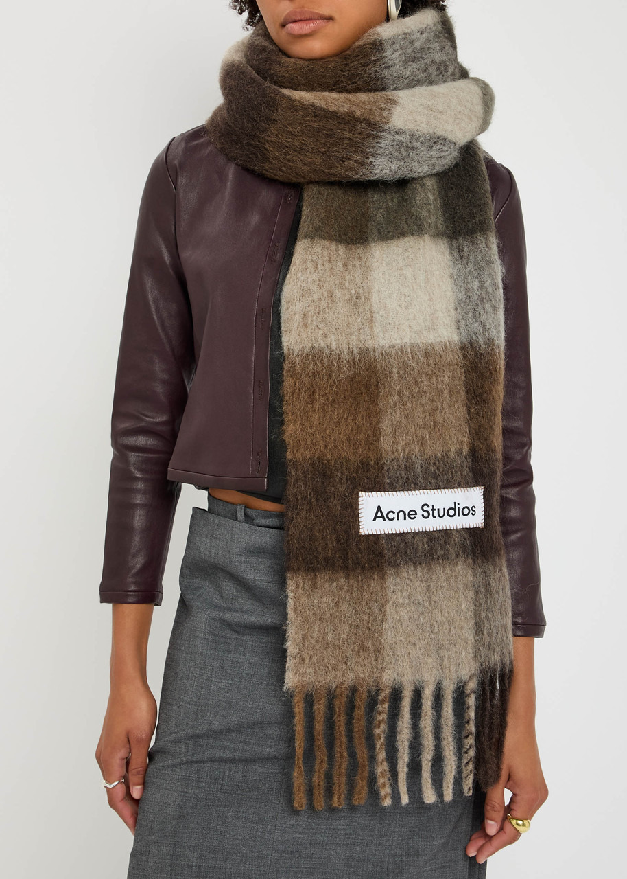 Acne Studios Vally Checked Wool-blend Scarf - 2
