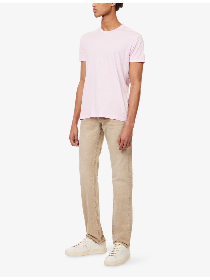 TOM FORD Relaxed-Fit Crew-Neck Cotton and Silk-Blend T-Shirt outlook